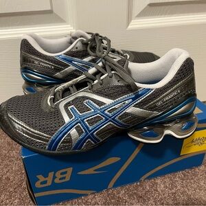 Asics Gray and Blue GEL-Frantic 6 Women's Athletic Sneakers
